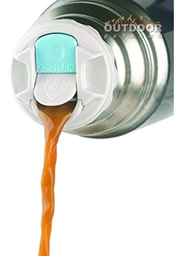 Termo Thermos Matero Pico Cebador Bala Acero Inoxid 1 Litro
