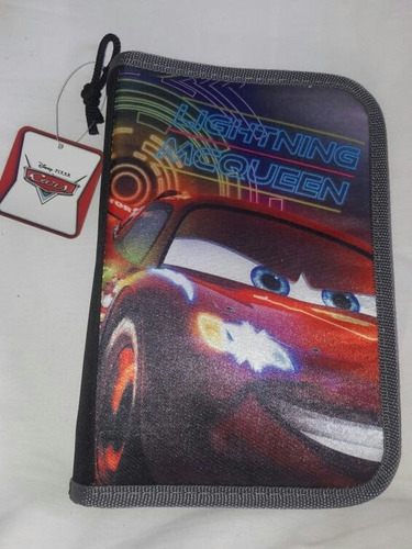 Estuche Cars Con Organizador De Lapices