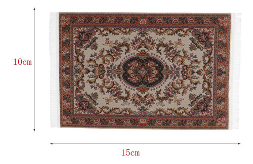1/12 Alfombra Para Casa De Marron Oscuro
