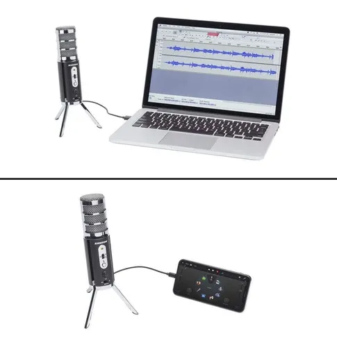 Usb Satelite Ios Emision Microfono Sr Profesional De Lo...