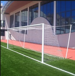 Arco De Futbol 11 + Caño 4 Travesaño Y Palos Blanco