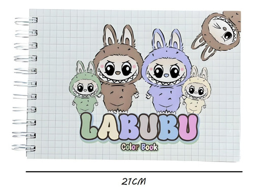 Livro De Desenho Labubu Para Colorir Com Capa Dura Edição Especial