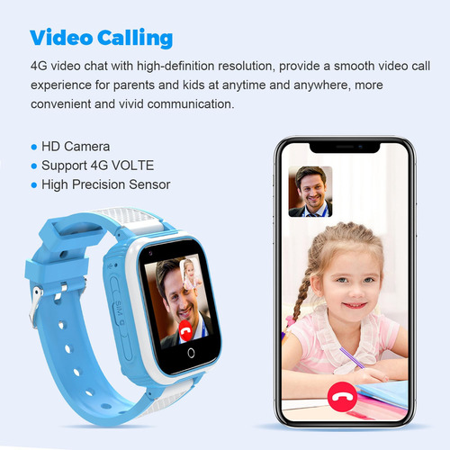 Smart Watch Gps Para Crianças Com Videochamada 4g
