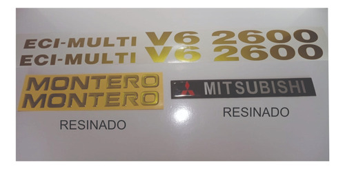 Mitsubishi Montero Pajero V6 2600 Kit Calcomania X 5 Unidade