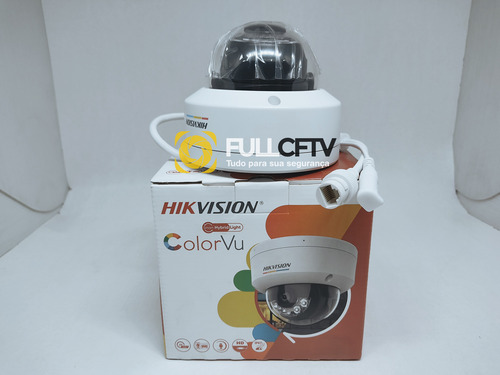 Kit 12 Cameras Dome Ip Colorvu Poe 2m Áudio Cúpula + Brinde