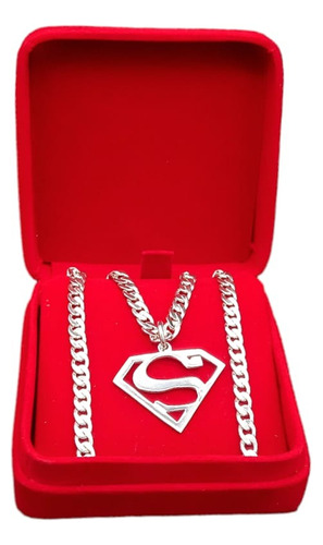 Collar Superman Plata Ley 950 