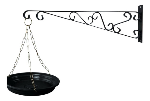 Imagem 5 de 5 de Suporte Mão Francesa Rústico P/ Plantas 60cm Preto - M60
