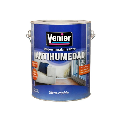 Venier Antihumedad Impermeab. Azul X 1 Kg + Lija