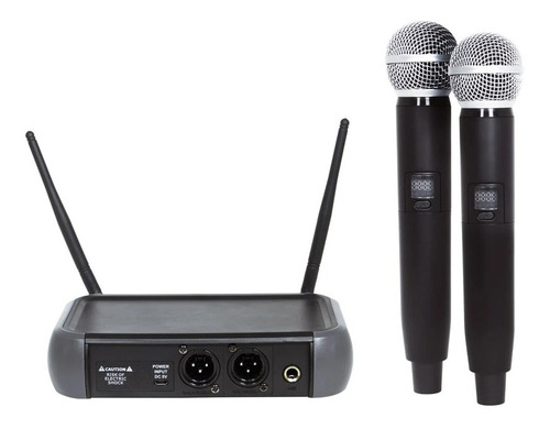 Microfone Sem Fio Duplo Lexsen Lm258upll 2ch Multi Frequ.