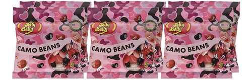 Jelly Belly 3,5 Oz Los Frijoles De Jalea Rosada Camo 6 Pack