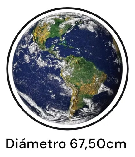 Rompecabezas Puzzle Planeta Tierra Unico Redondo 1000 Piezas