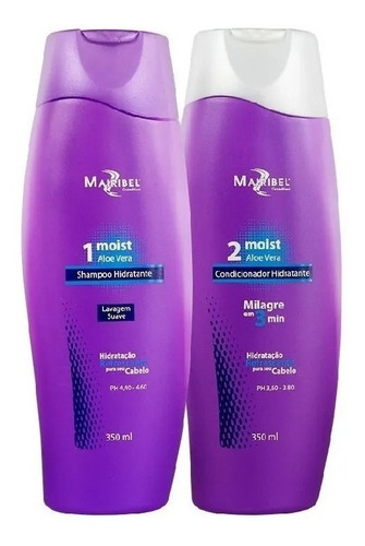 Mairibel Kit Shampoo + Condicionador Moist 350ml Cada