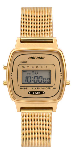 Relógio Feminino Mormaii Digital Mo13722c/7d - Dourado