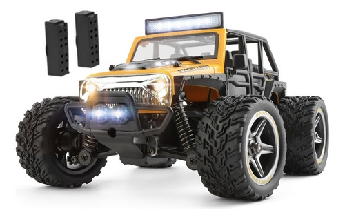 Carro A Control Remoto Buggy Rc Off-road 22201 Wltoys 22km/h Color Amarillo