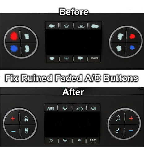 Kit De Reparación De Pegatinas Ac Dash Button Fix Ruined Fad