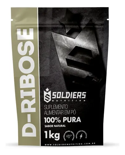 D-Ribose 1kg 100% Pura Importada Soldier Nutritions Suplemento Ca...