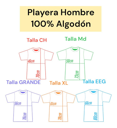 Playera Hombre 2pz Cuello Redondo Manga Corta 100% Algodon