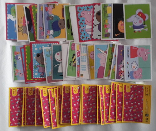 Figuritas Y Cartas Peppa Pig 2014 Lote 50 Sin Repetir 