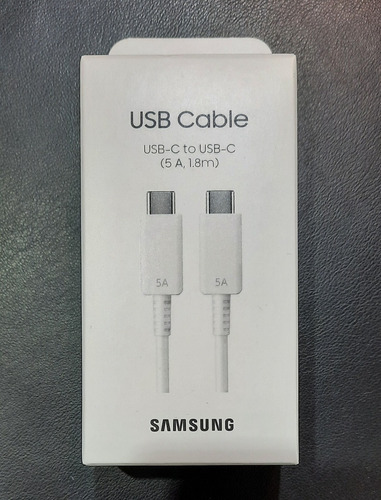 Cable Usb Tipo C Original Samsung 1.8 Metros 5a Blanco