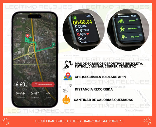 Imagen 7 de 10 de Smartwatch W28 Pro Reloj Inteligente Hombre Mujer Tope Gama