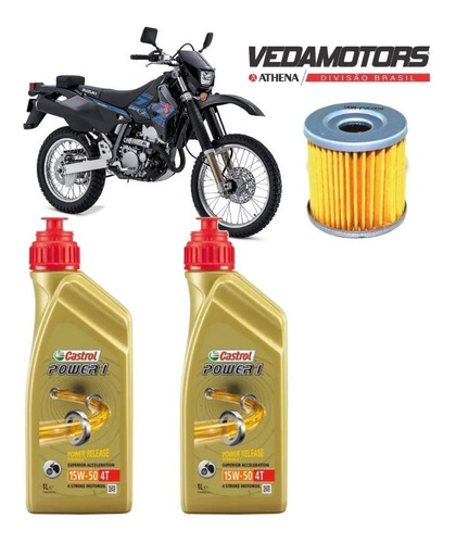 Kit Troca Óleo Drz400 Dr-z400 Dr-z 400 Castrol 15w50 Fvc008