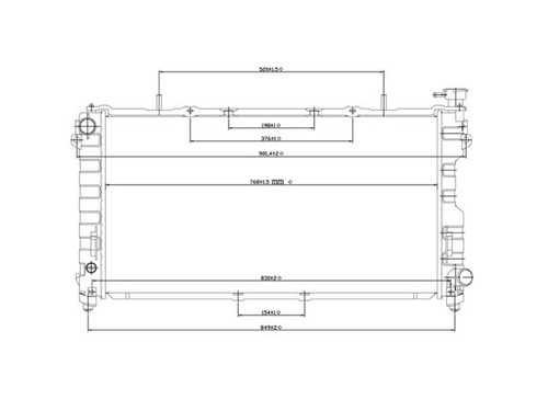 Radiador Voyager 2001-2002-2003-2004 L4 2.4 Automatico Cdr