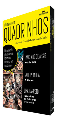 Clássicos em Quadrinhos - Box, de de Assis, Machado. Série Quadrinhos Editora Melhoramentos Ltda., capa mole em português, 2022