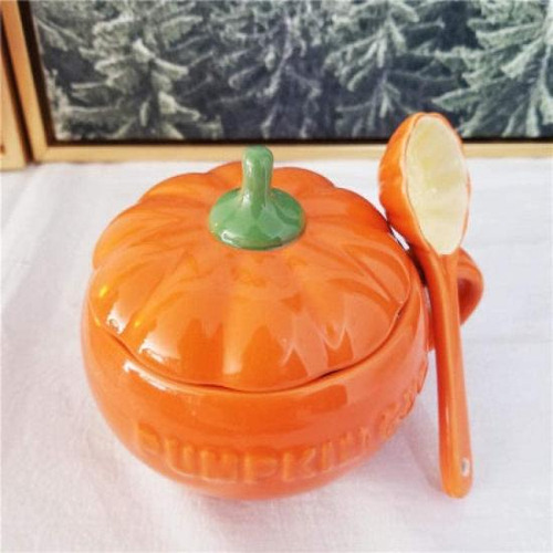 Eplze Ybk Tech Cute Pumpkin Cup, Taza De Café De Cerámica, +