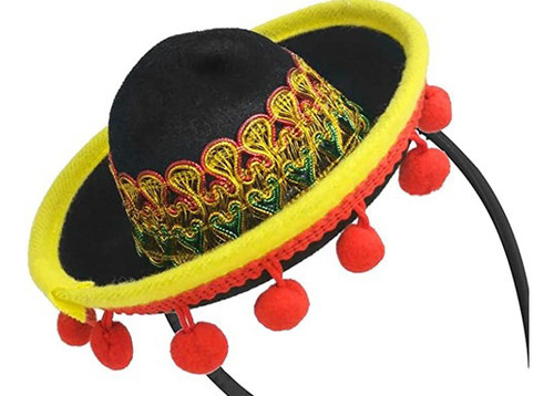Gorra Con Diadema, Sombrero Mexicano, Sombrero De Fiesta, Mi
