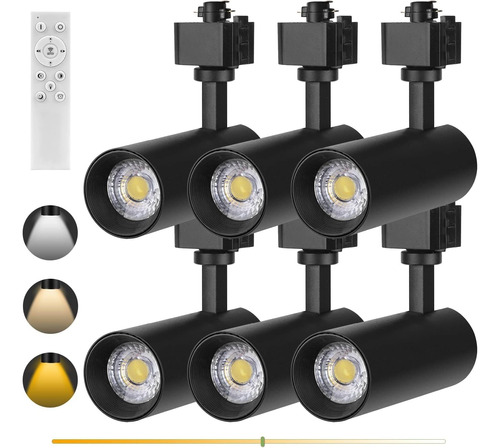 Intwell Riel Led De 12 W Seleccionable, Cabezales De Riel Le