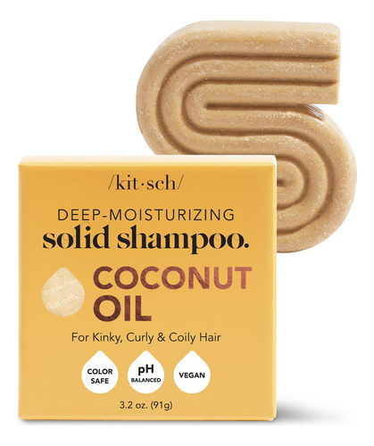 Shampoo Bar Kitsch Aceite De Coco Hidratante Profundo 90 Ml