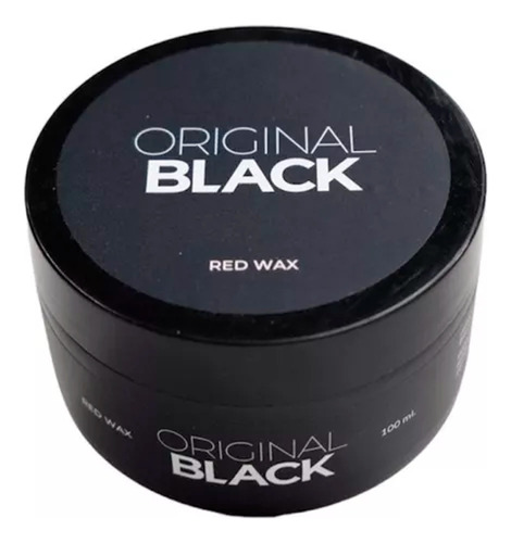 Original Black Pomada Cera Cabello Red Wax Barberia X 100 Ml