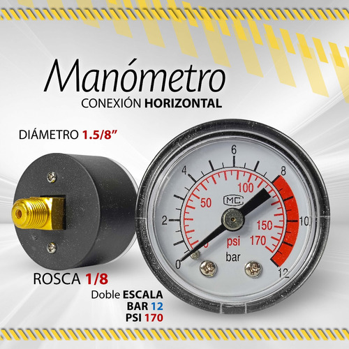 Manometro 0-170psi (f0300000182) / 10469