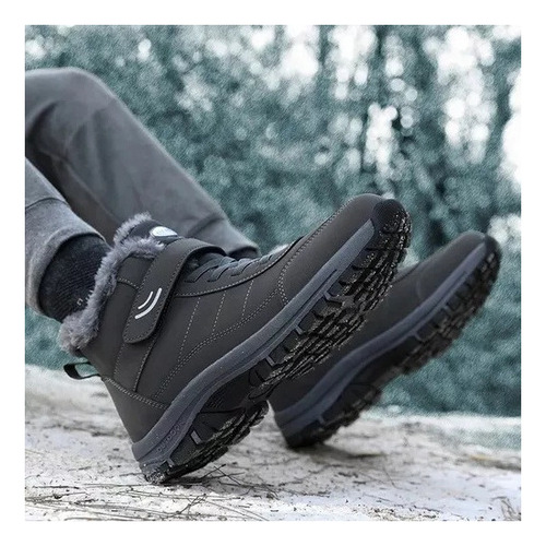 Botas De Nieve Cálidas De Forro Polar Impermeables Hombre