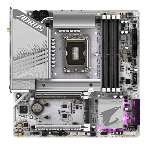 Placa-mãe Gigabyte Z790m Aorus Elite Ax Ice Lga 1700 Ddr5