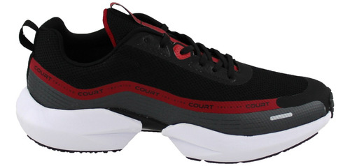 Tenis Sneaker Caballero Running Confort Court A4574t Negro 