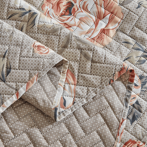 Kit Colcha Queen 3pç Estampada Itália 150 Fios Dupla Face Cor Fiori
