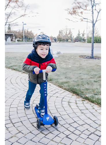 Flyer Glider Pro, Lean To Steer Kids Scooter, Azul, Para