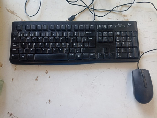 Kit De Teclado Y Mouse Logitech K120 Español Latinoamérica