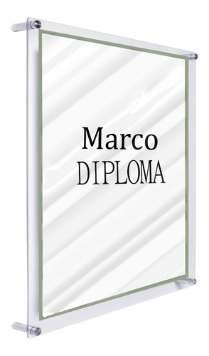 Marco Acrílico Diploma O Posters Tamaño Carta (28x21cm)