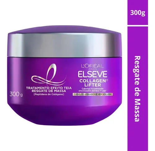 Creme de Tratamento Resgate De Massa Elseve Collagen Lifter 300g