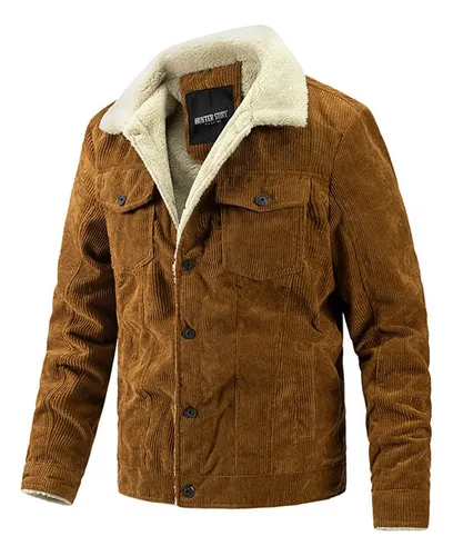 Chamarra cafe con borrega hombre new arrivals