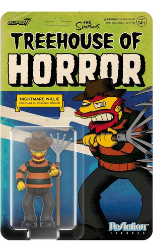 Super7 The Simpsons Treehouse Of Horror Nightmare Willie New