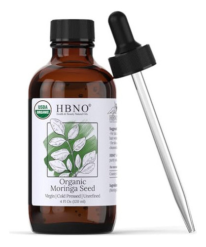 Aceite De Moringa Orgánico Hbno - Tamaño Económico Enorme