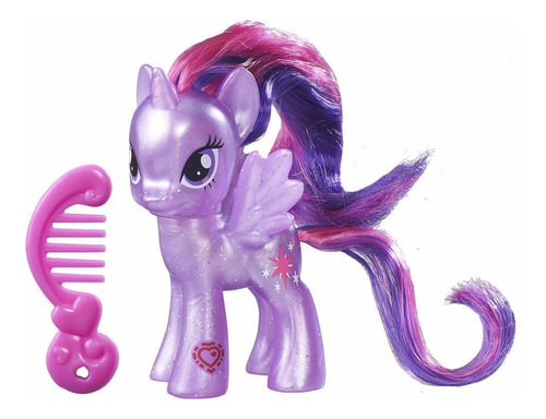 My Little Pony Twilight Sparkle Original Brillante Con Peine