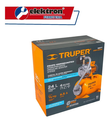 Imagen 2 de 4 de Bomba Hidroneumática 1/2 Hp, 24 Litros, Truper