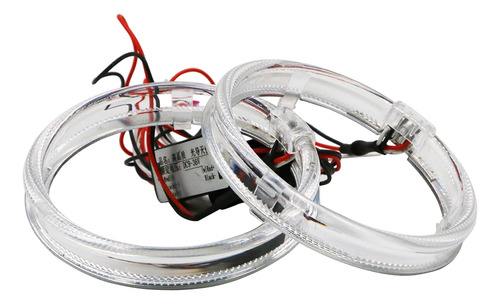 X2 Anillos Luz Led Circular Universal Ojos Ángel Blanco
