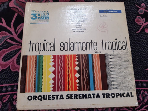 Serenata Tropical Lp De Vinilo Antiguo Usado 