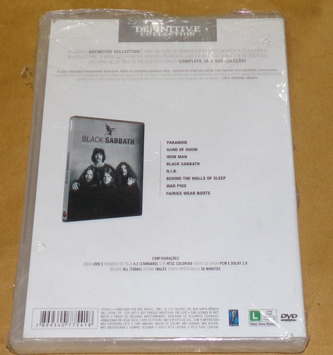 Black Sabbath In Concert Live Performance Dvd Nuevo Kktus