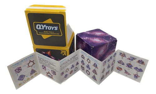 Cubo Mágico Shape Shifting Galaxy Infinito Magnético Estrutura Colorido